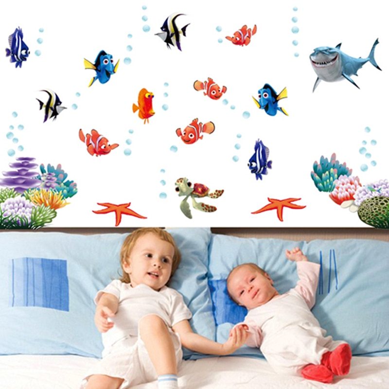 מדבקת קיר הדגים מהסרט נמו - מרשמלו עיצוב הבית